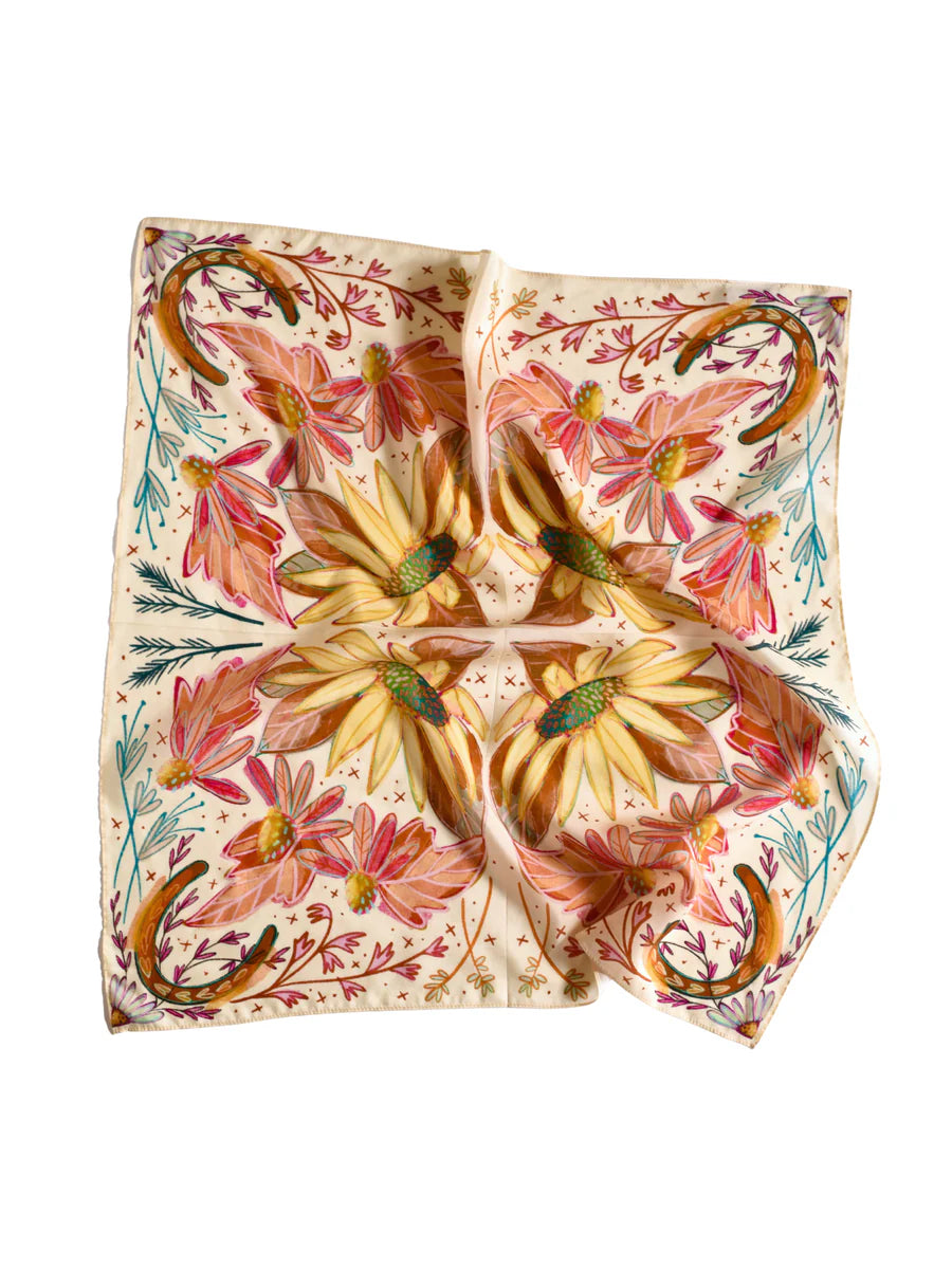 Western Scarf Bandana - Lucky Wildflowers