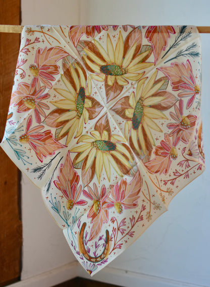 Western Scarf Bandana - Lucky Wildflowers