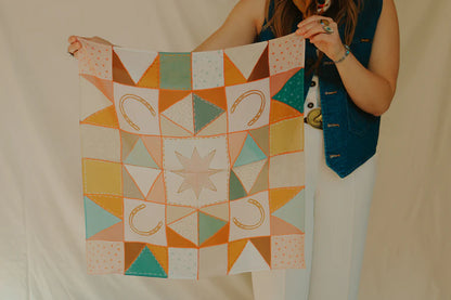Western Scarf Bandana - Horseshoe Patchwork