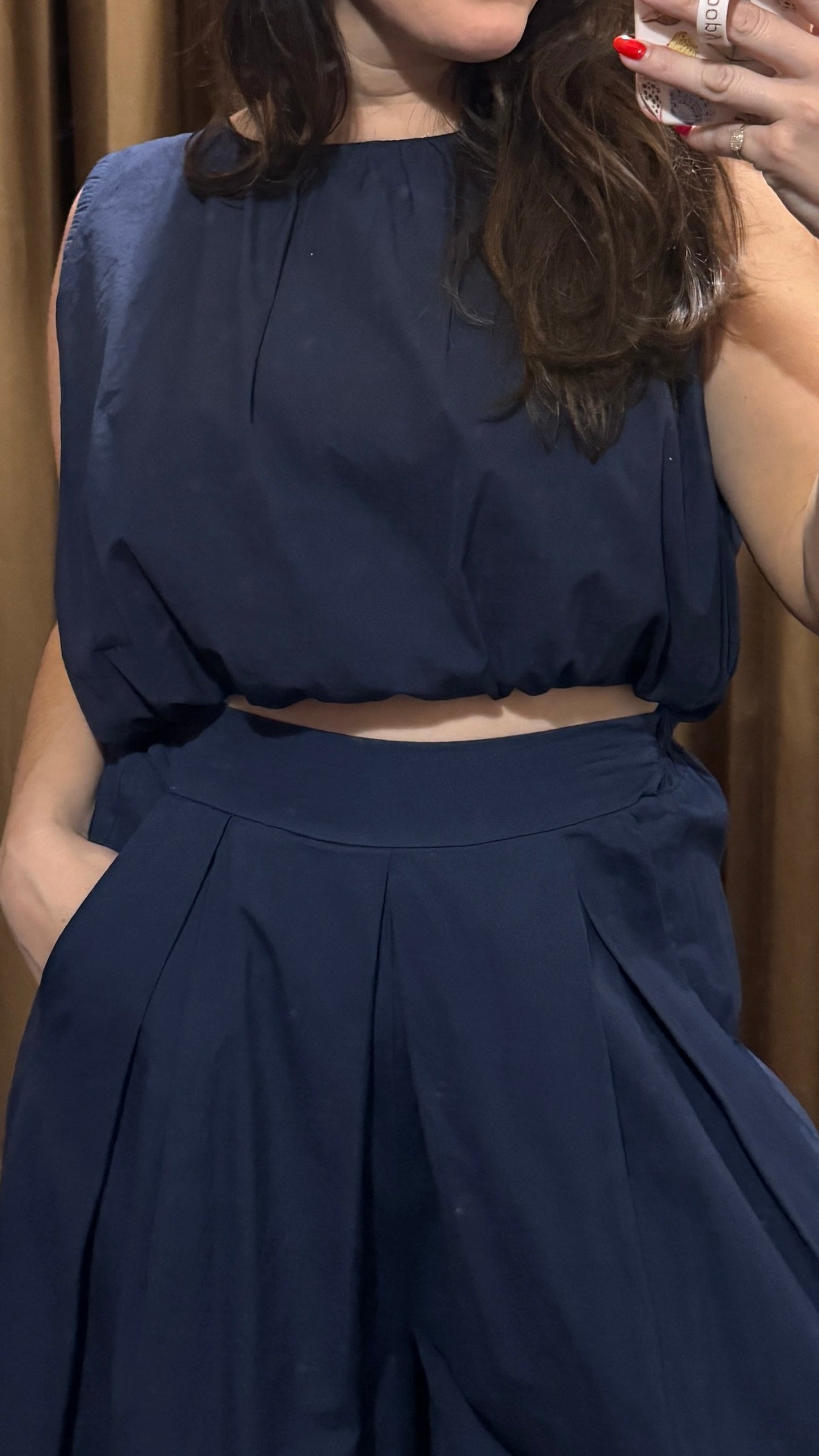 Poplin Bubble Top
