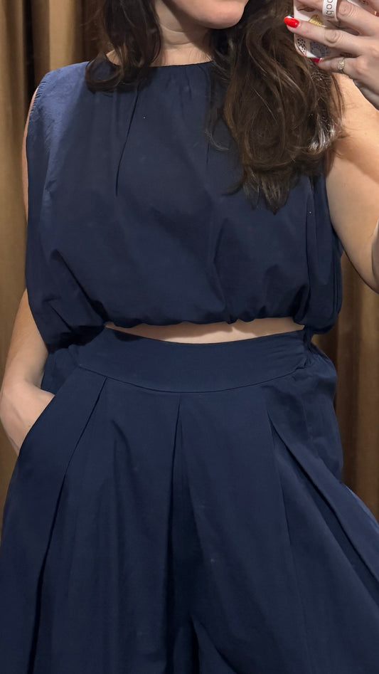 Poplin Bubble Top