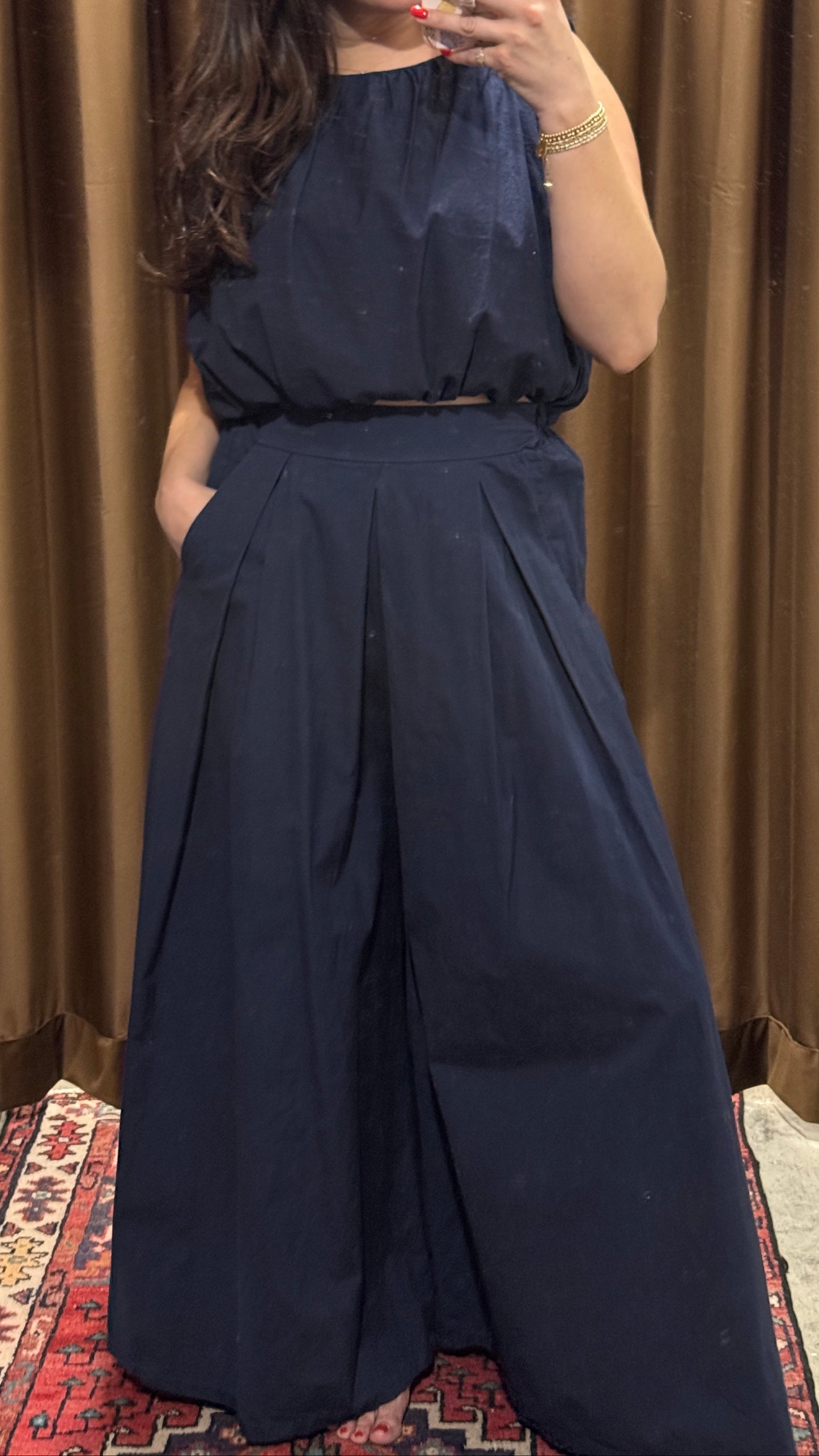 Poplin Bubble Top