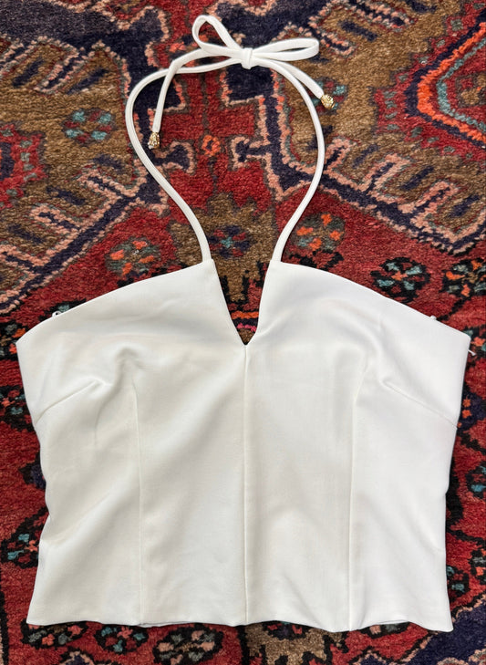Seaside Halter Top in White