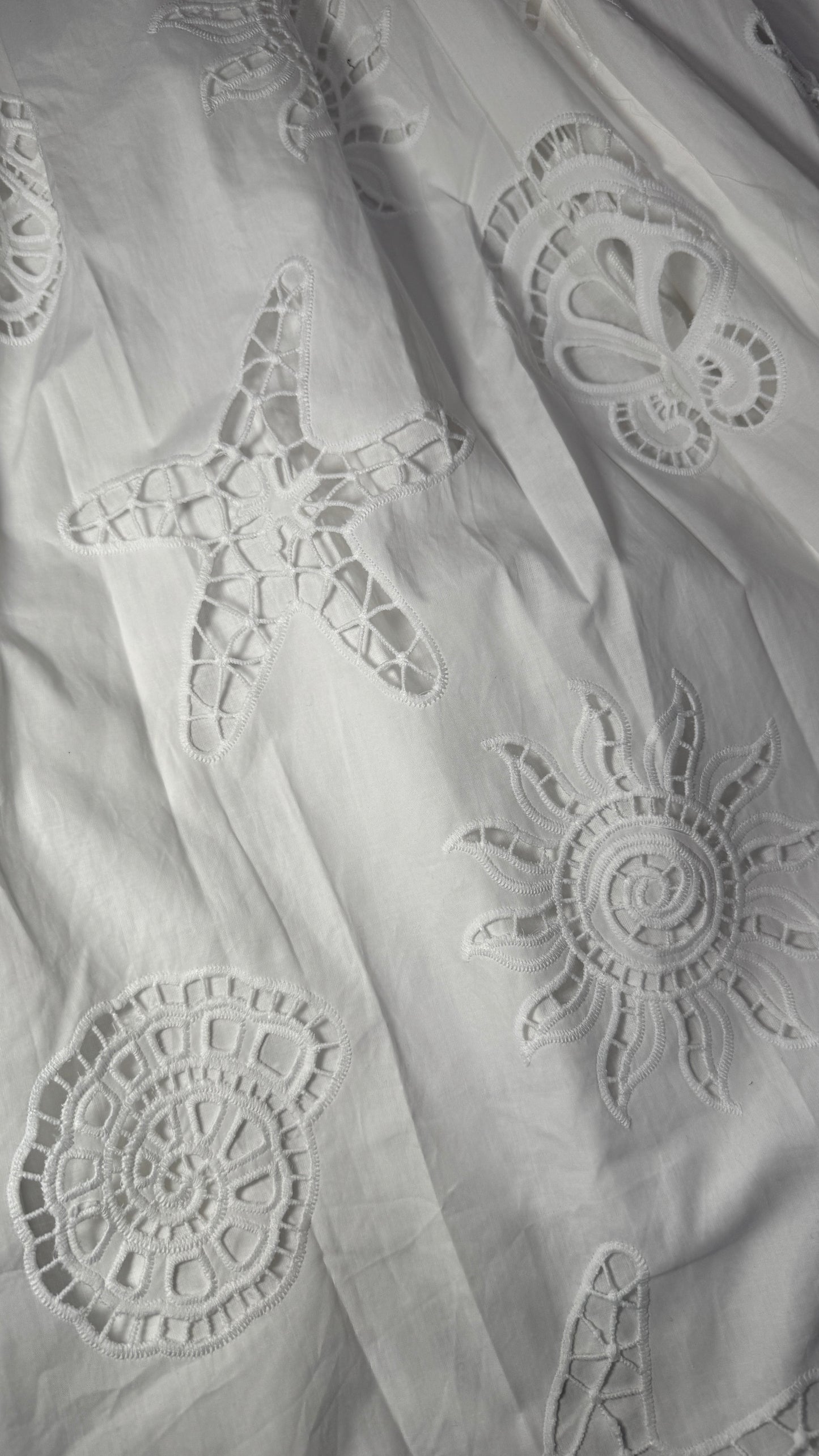 Seaside Midi Embroidered Skirt