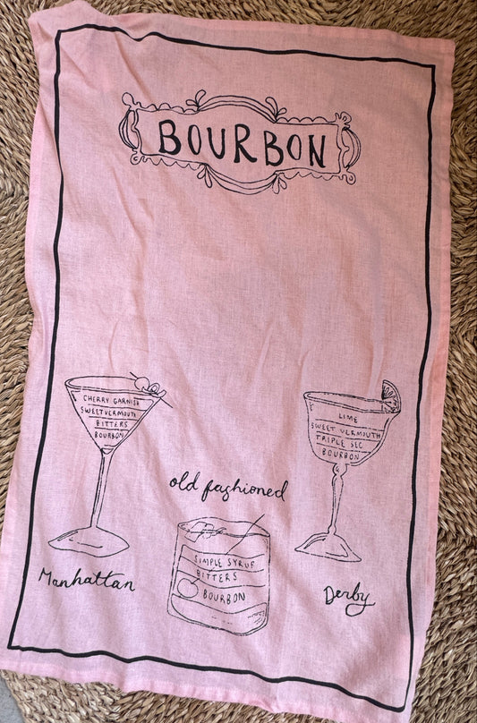 Cocktail Tea Towel - Bourbon