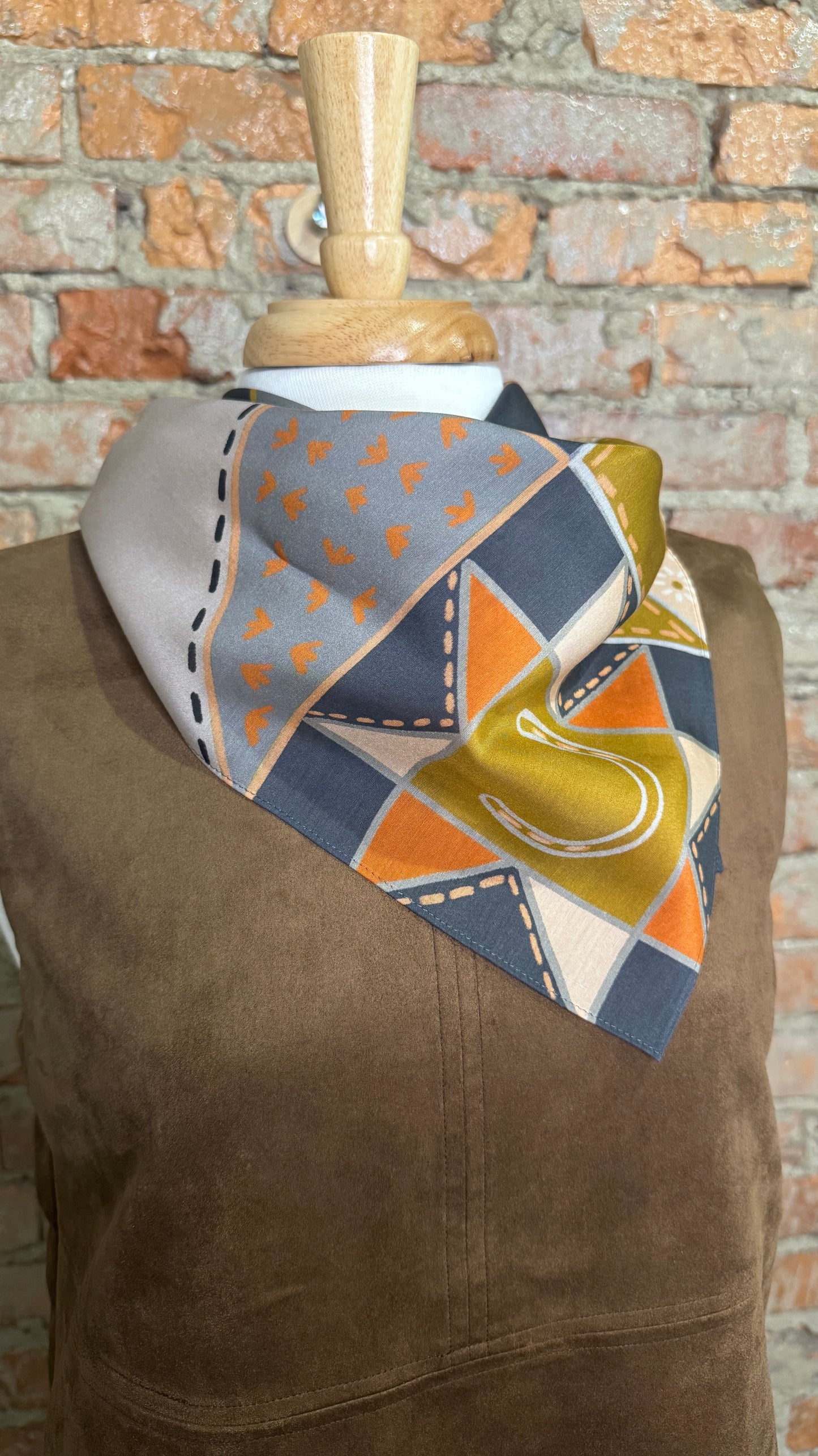 Western Scarf Bandana - Frontier Patchwork