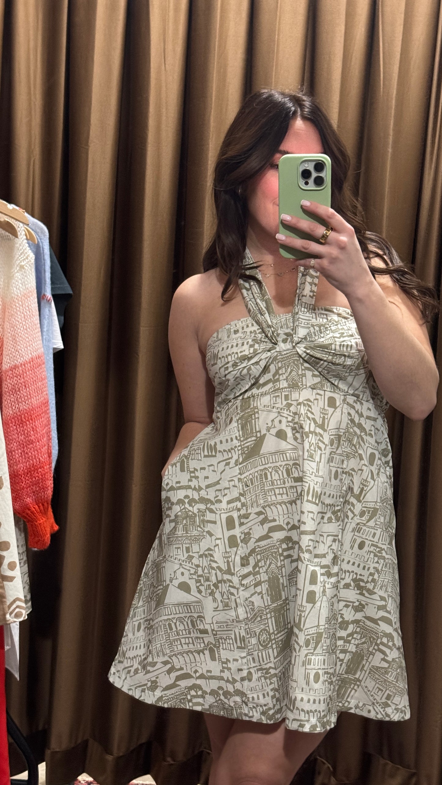 Verdant Bellezza Halter Dress