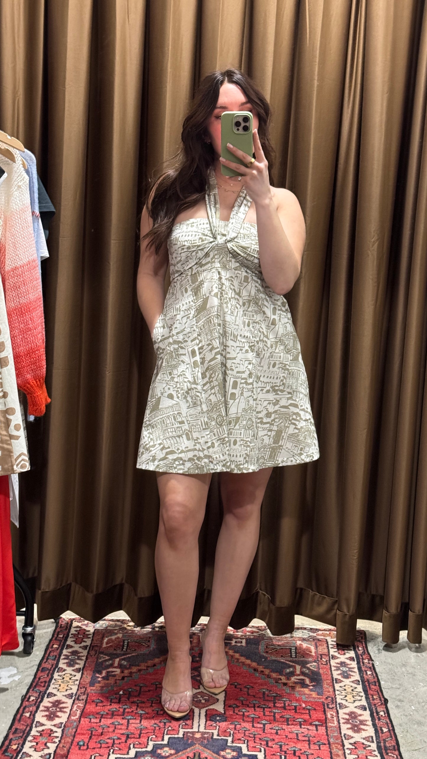 Verdant Bellezza Halter Dress