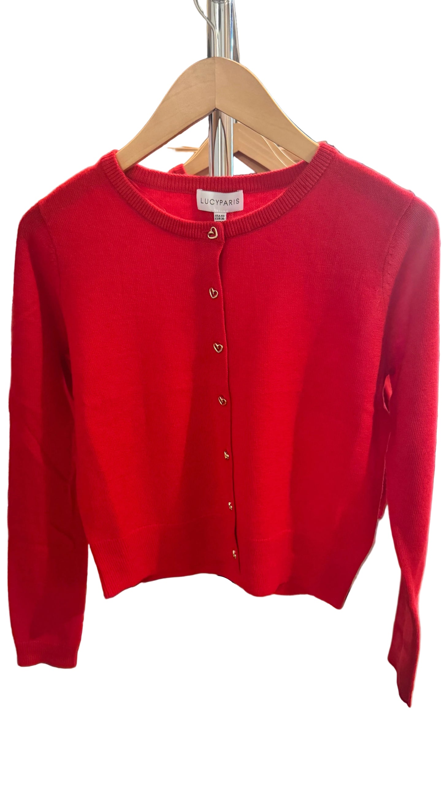Celeste Heart Button Cardigan
