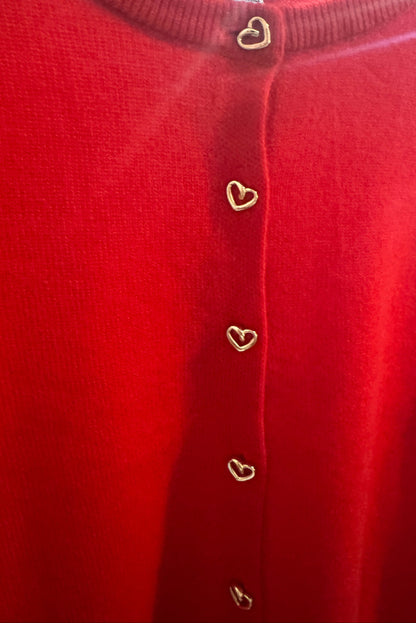 Celeste Heart Button Cardigan