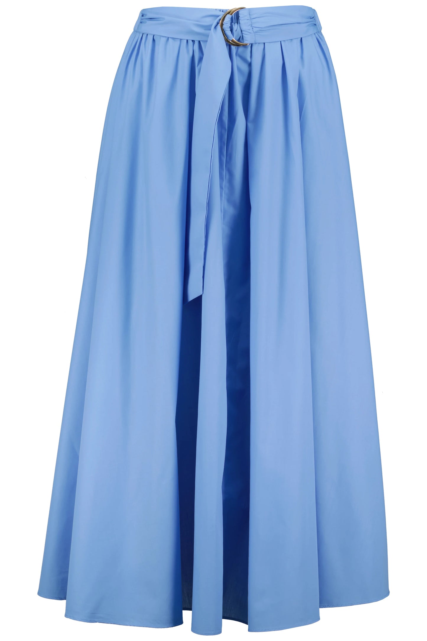 Camryn Poplin Skirt in Azure