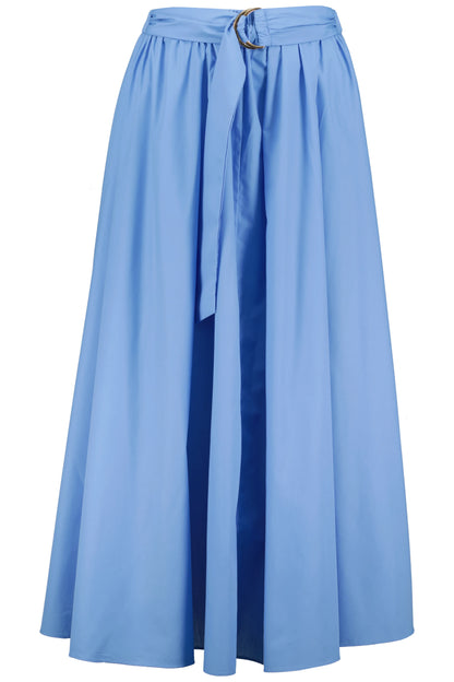 Camryn Poplin Skirt in Azure