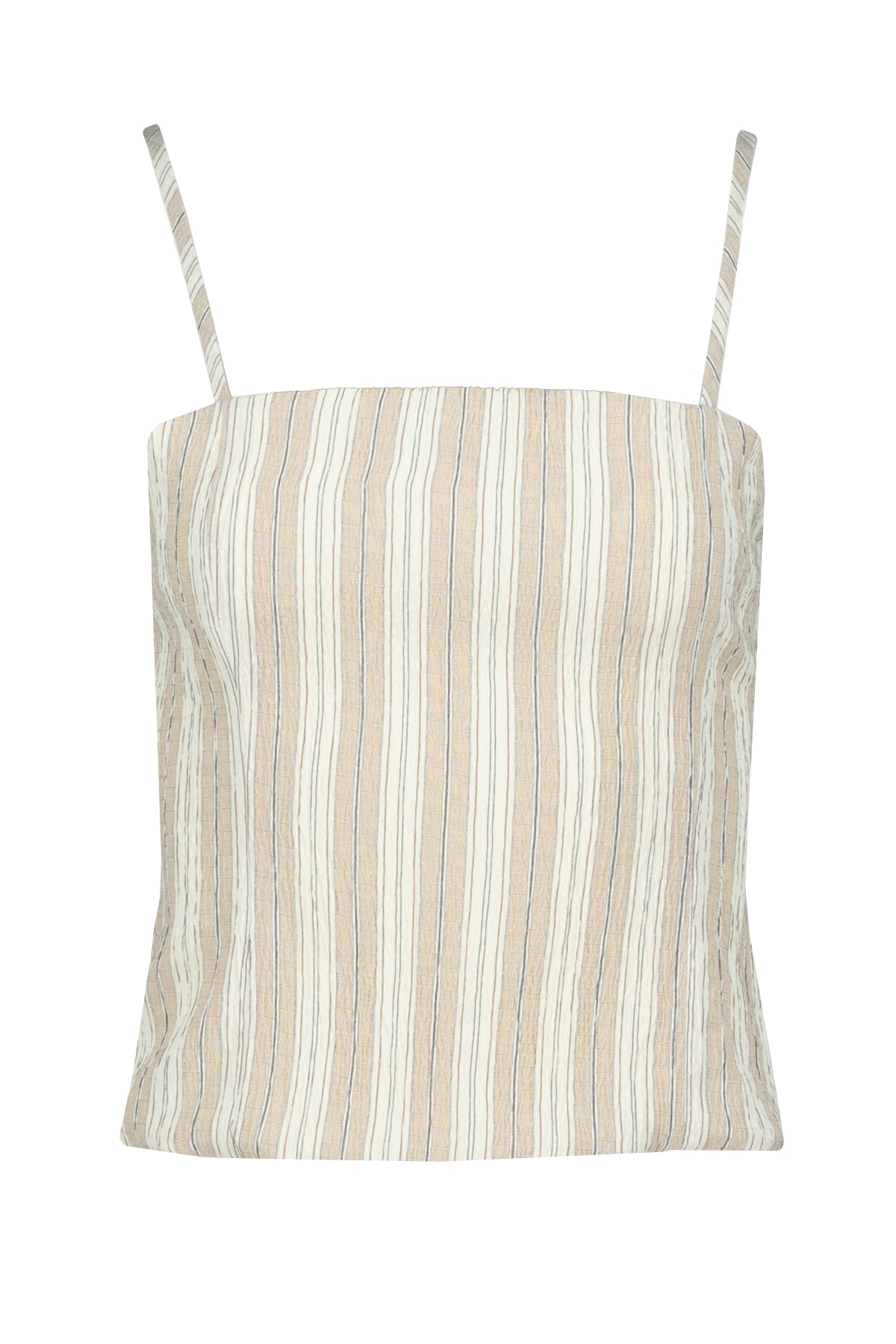 Coastal Crop Top in Sand Stripe