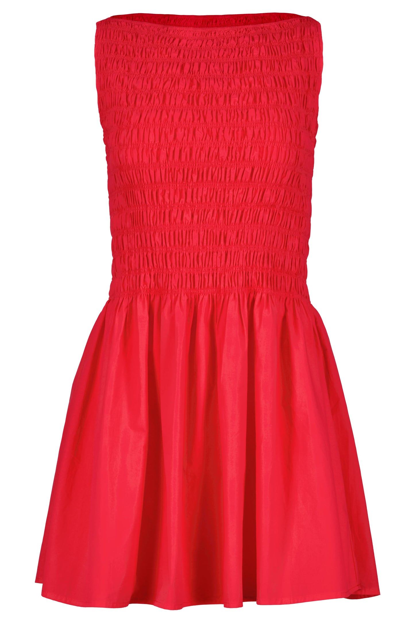 Emilie Boatneck Mini Dress in Cherry