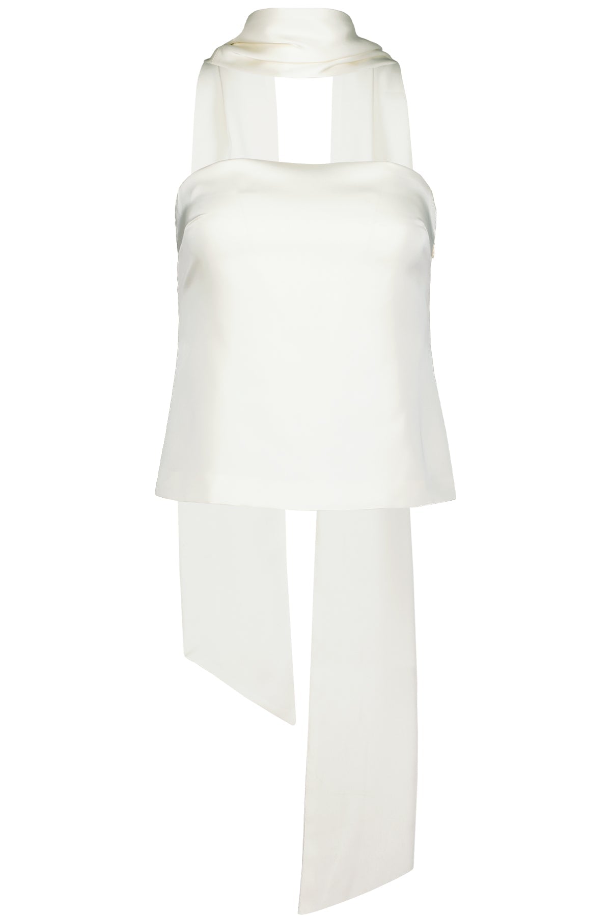 Hailey Satin Scarf Top