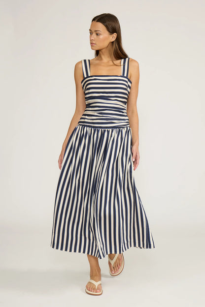 Georgie Navy Stripe Dress