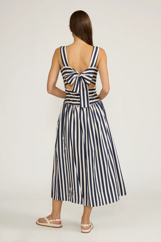 Georgie Navy Stripe Dress