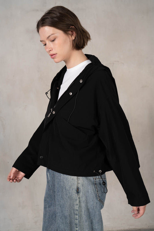 Oversize Crop Windbreaker