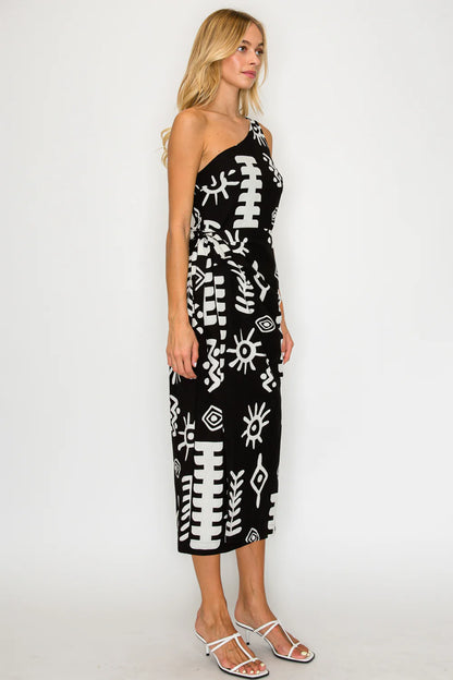 Paros One Shoulder Dress