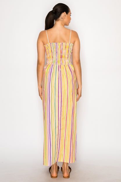 Paralia Stripe Midi Dress