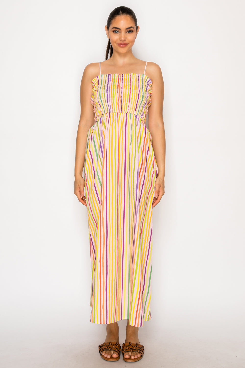 Paralia Stripe Midi Dress