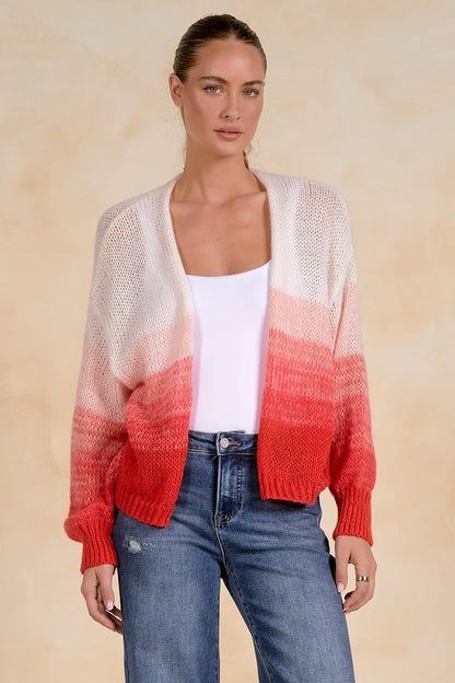 Red Ombre Cardigan
