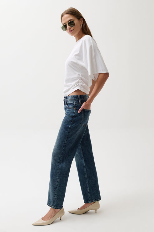 Lexi Mid-Rise Straight Leg Jeans
