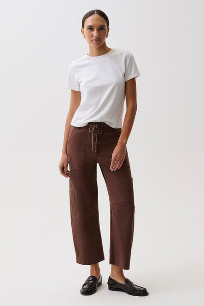 Sabrina Curved Utility Pant in Lindt