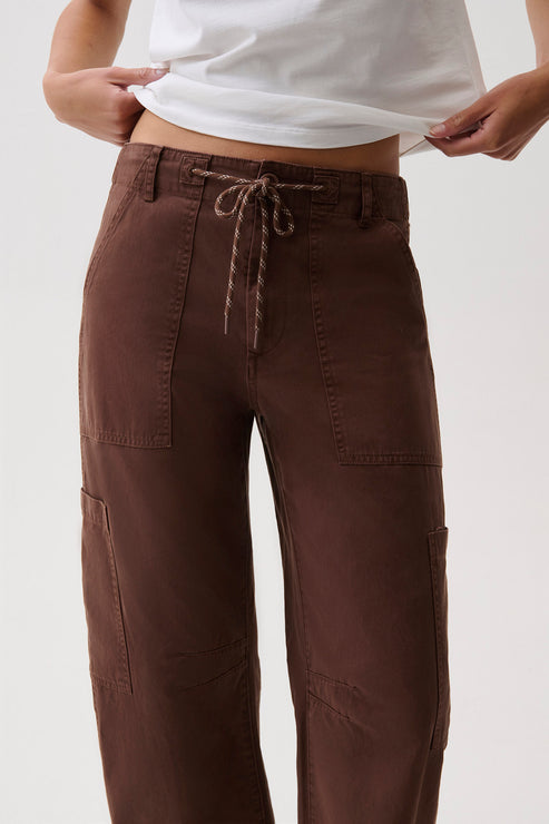 Sabrina Curved Utility Pant in Lindt
