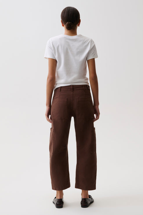 Sabrina Curved Utility Pant in Lindt