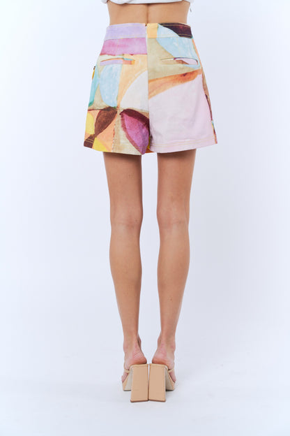 Noa Printed Wrap Skort