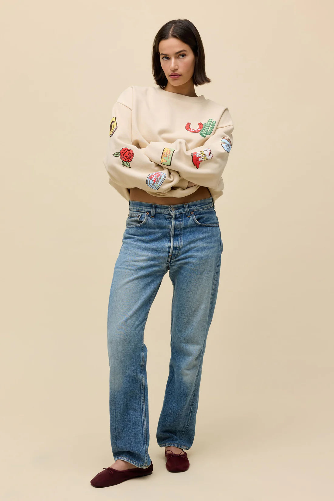 Lucky Western Patches Sweatshirt