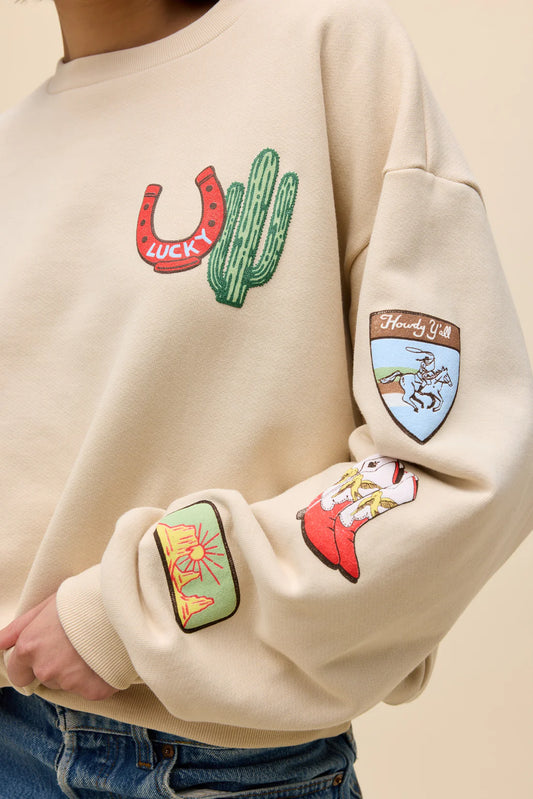 Lucky Western Patches Sweatshirt