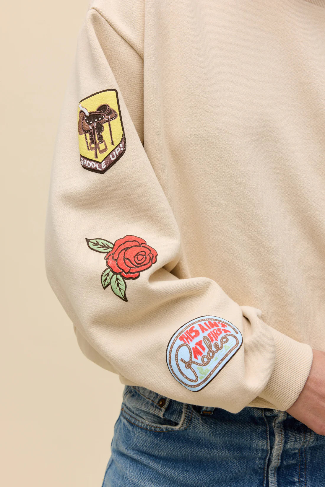 Lucky Western Patches Sweatshirt