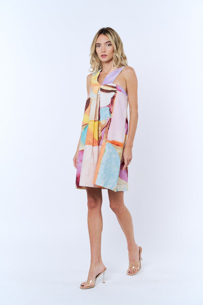 Arya V-Strap Mini Dress