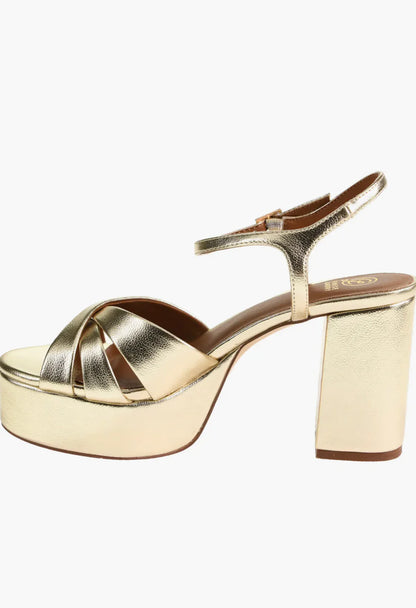 Tessa Gold Platform Heels