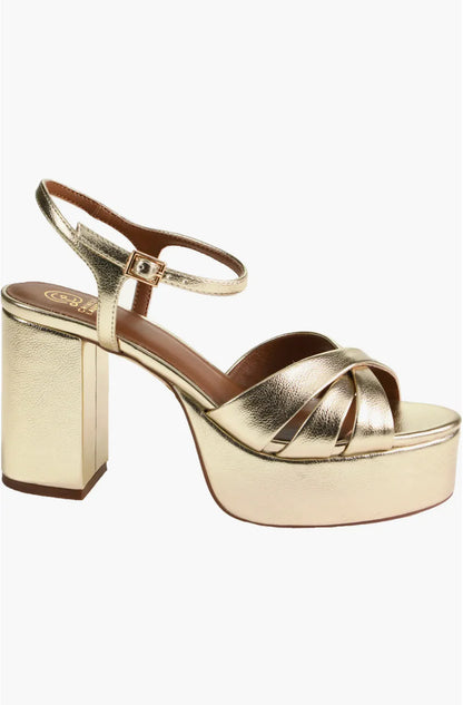 Tessa Gold Platform Heels