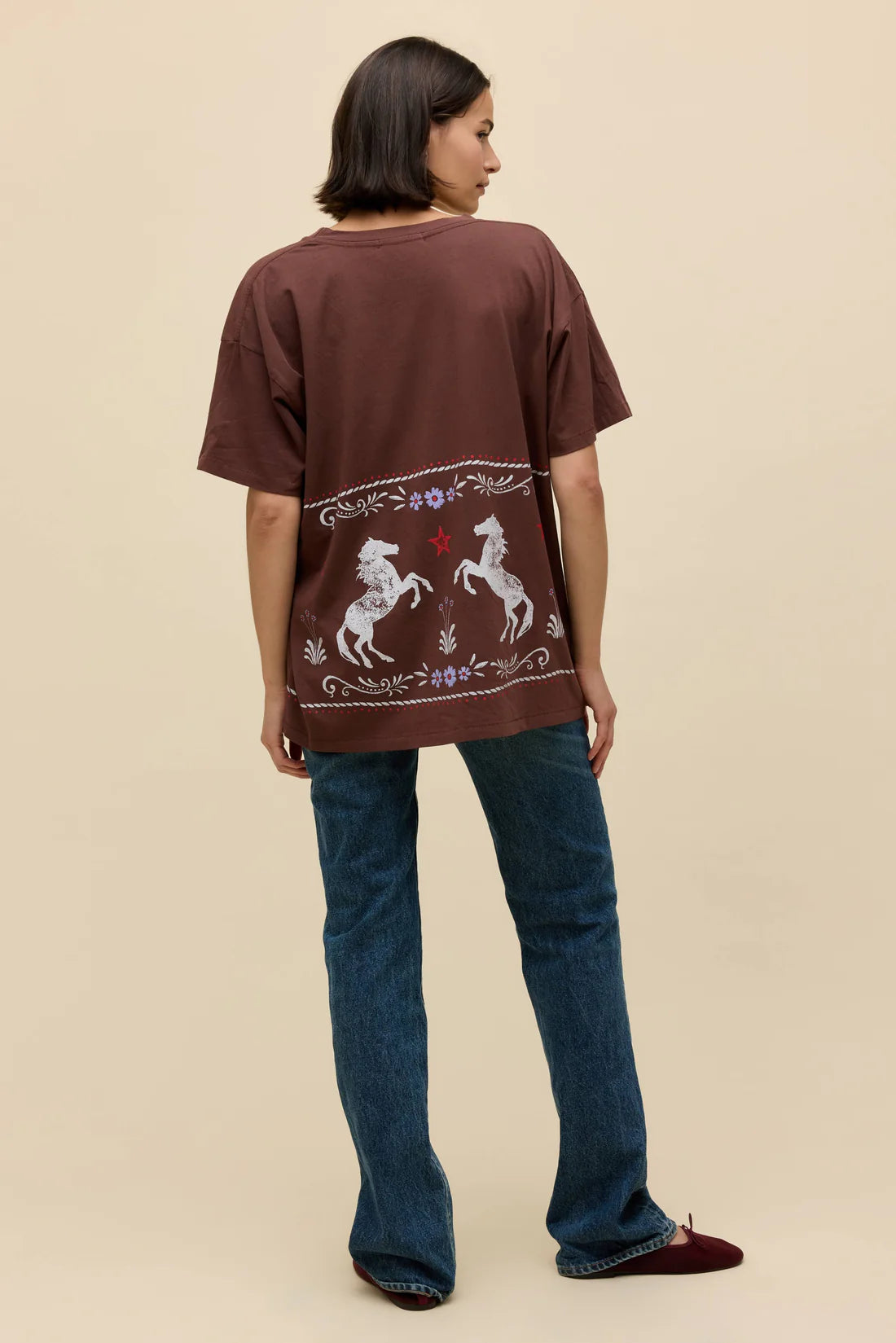 Daydreamer Floral Horse Tee