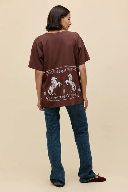 Daydreamer Floral Horse Tee