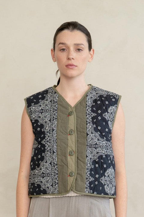 Bandana Quilted Vest