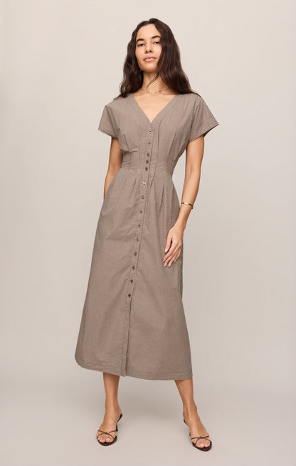 Sanna Gingham Midi Dress