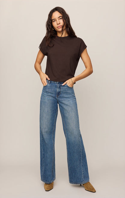 Marika Lace Trim Muscle Tee