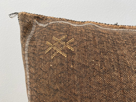 Silk Sabra Lumbar Pillow Sham in Brown