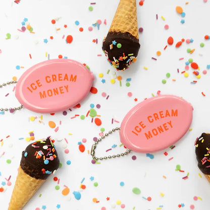Old School Coin Pouch - Ice Cream Money