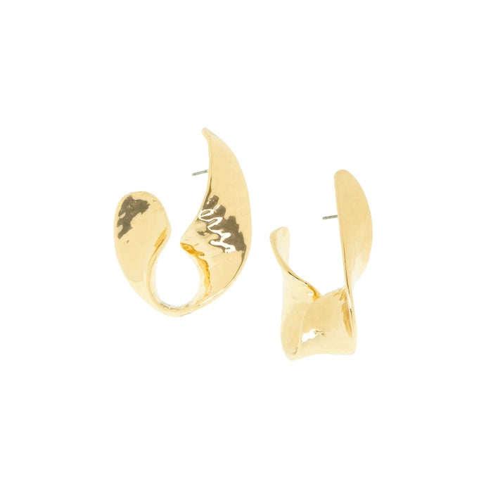 Hammered Twist Hoop
