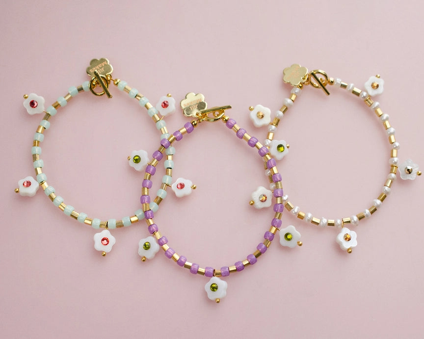 Willow Flower Charm Bracelet