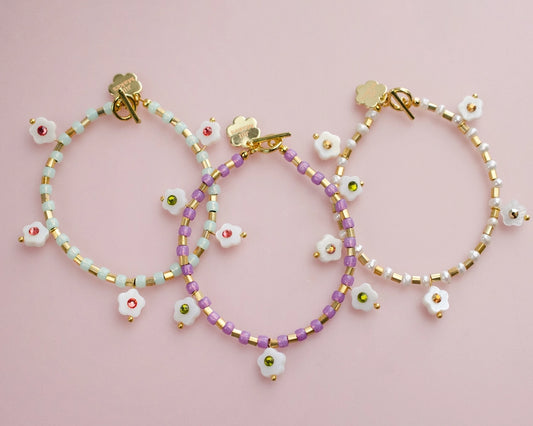 Willow Flower Charm Bracelet