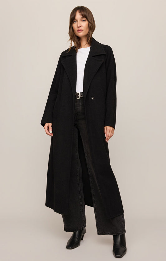 Crosby Cocoon Coat in Black