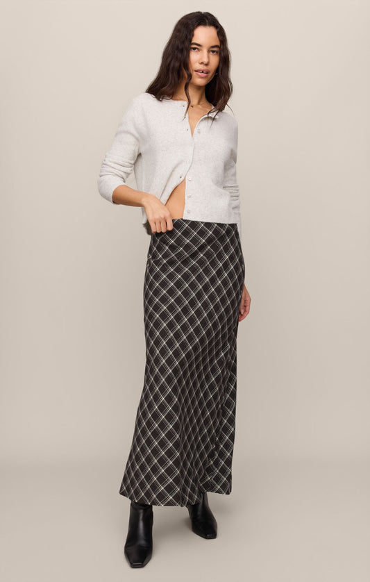 Europa Plaid Maxi Skirt