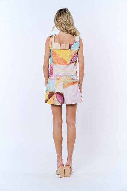 Yesika Scalloped Front Top